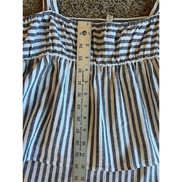 Lucky Brand Linen Striped Crop Tank, Large, NWT, Summer, Beach, Lightweight - Picture 12 of 16